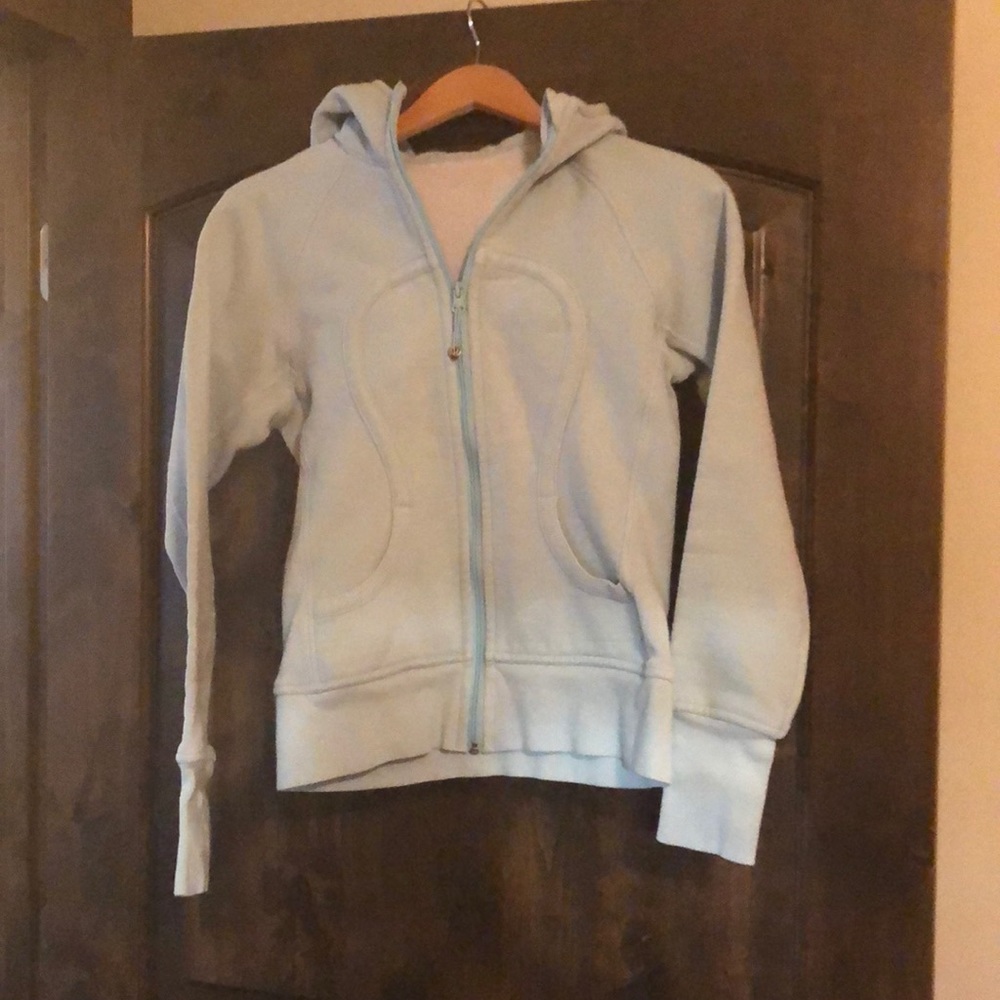 Vintage baby blue lululemon hoodie size 6